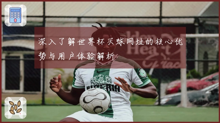 深入了解世界杯买球网址的核心优势与用户体验解析